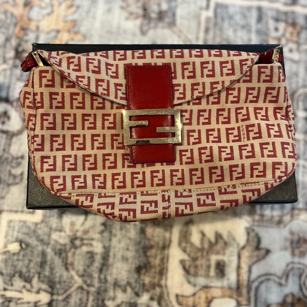 Fendi Red and Black Women's Bag